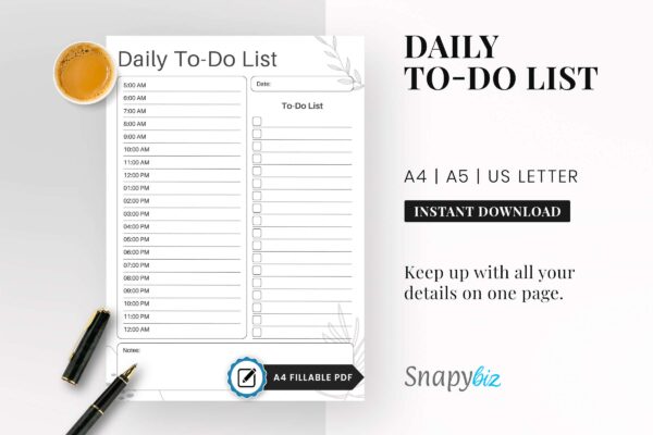 Minimal Daily To Do List Feature Image 10 Daily to do list printable pdf