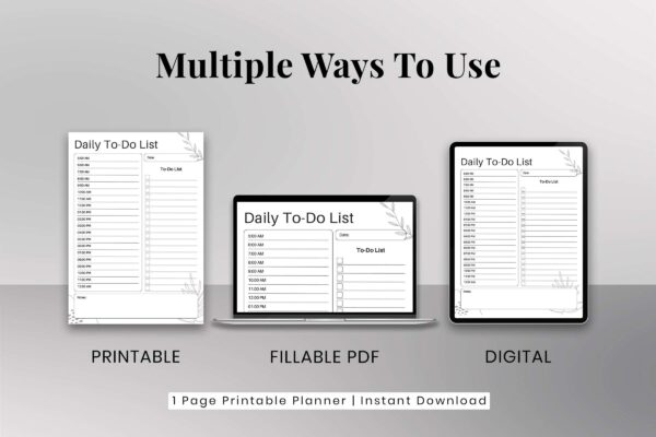 Minimal Daily To Do List Feature Image 3 Daily to do list printable pdf