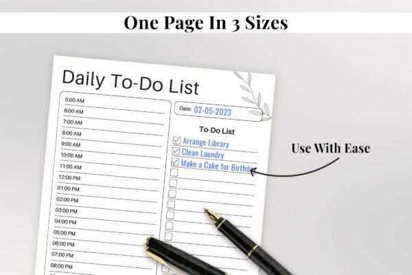 Minimal Daily To Do List Feature Image 4 Daily to do list printable pdf
