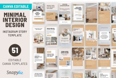 interior design instagram story template