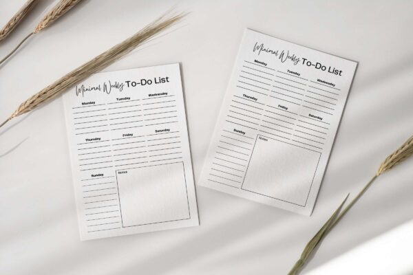 Weekly to do list printable planner pdf