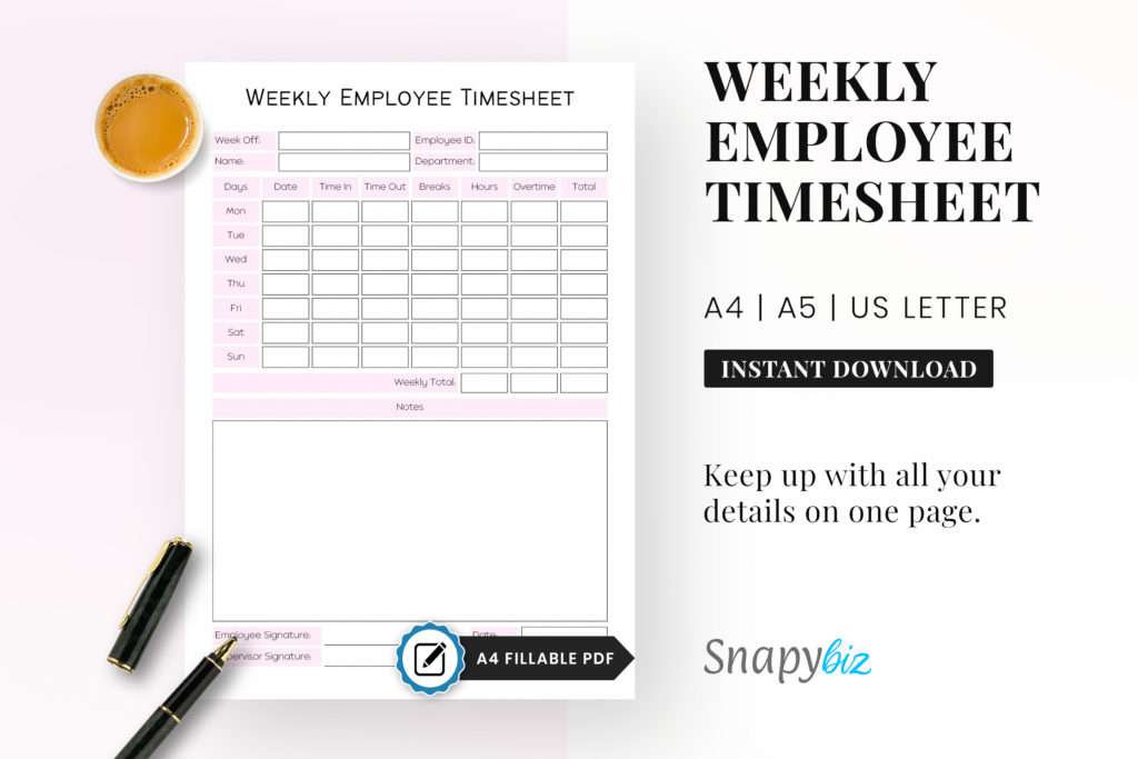 time tracking worksheet