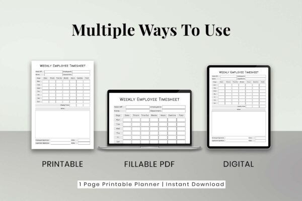 Weekly Employee Timesheet Feature Image 3 2 Printable employee timesheet