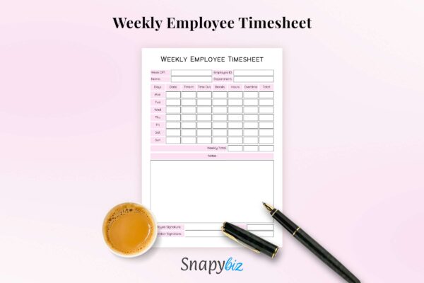 Weekly Employee Timesheet Feature Image 5 1 Time tracking worksheet
