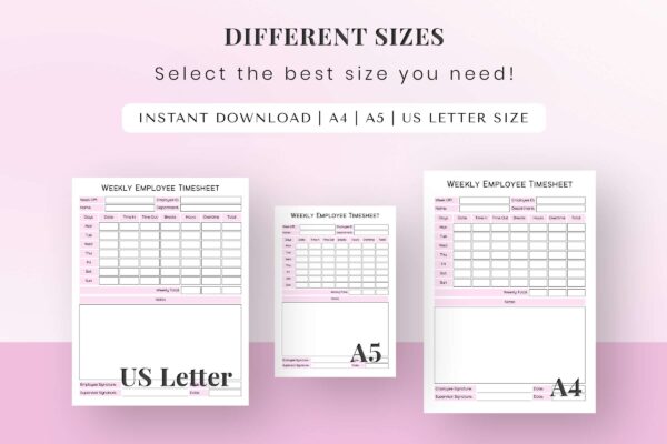 Weekly Employee Timesheet Feature Image 9 1 Time tracking worksheet