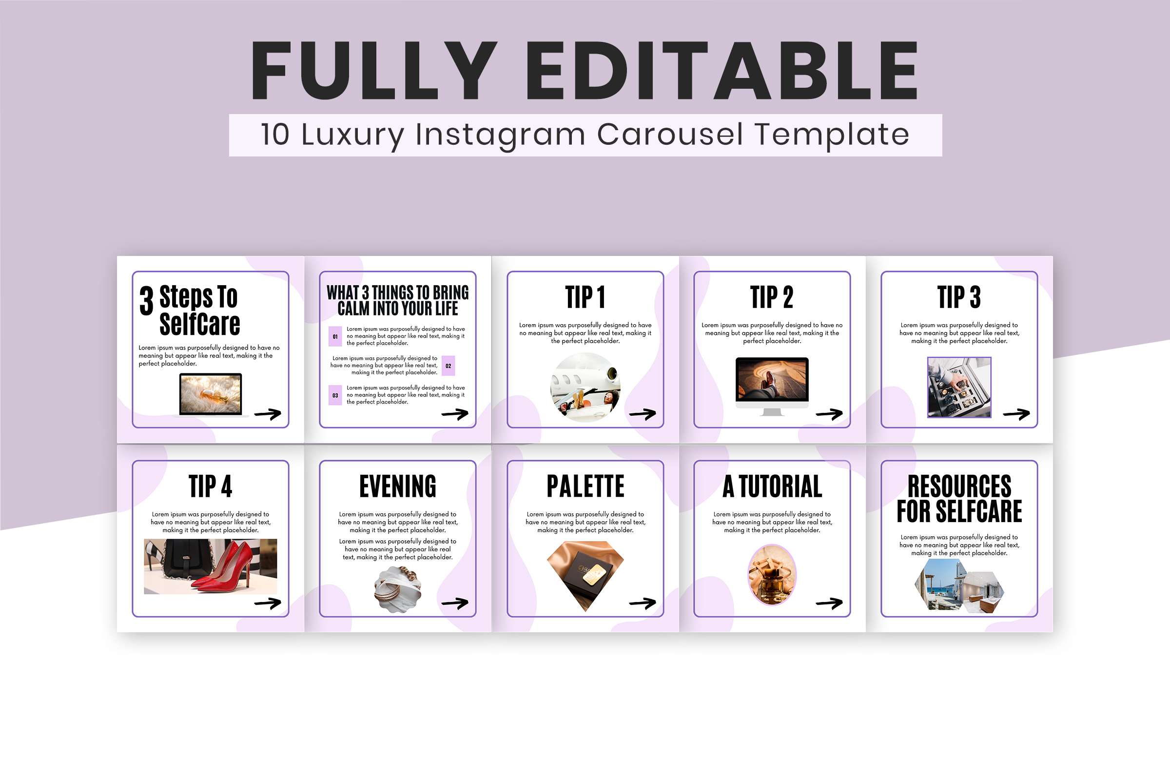 Luxury Instagram Carousel Template | SnapyBiz