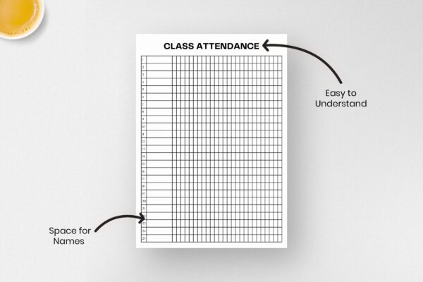 Class Attendance Feature Image 2 Attendance printable planner