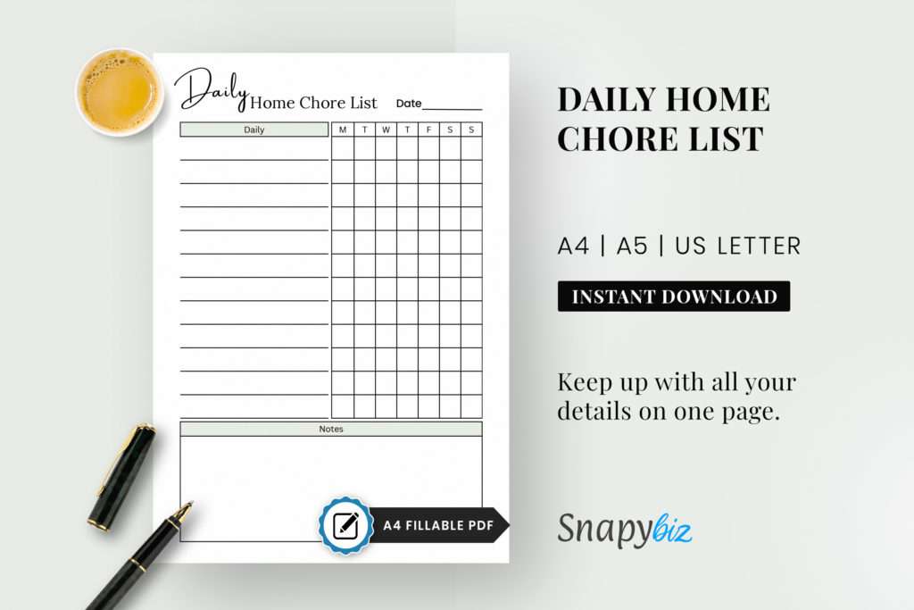 chore list for adults, home management, adhd cleaning