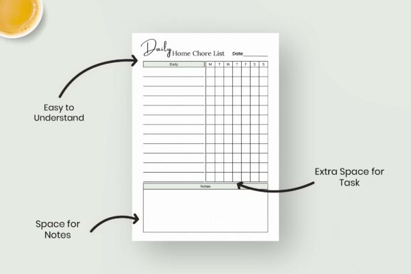 Daily Home Chore List Feature Image 2 1 Chore list for adults, home management, adhd cleaning