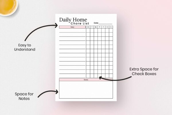 Daily Home Chore List Feature Image 2 2 Chore list for kids, home management, adhd cleaning
