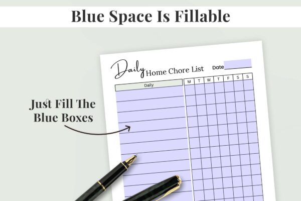 Daily Home Chore List Feature Image 3 1 Chore list for adults, home management, adhd cleaning