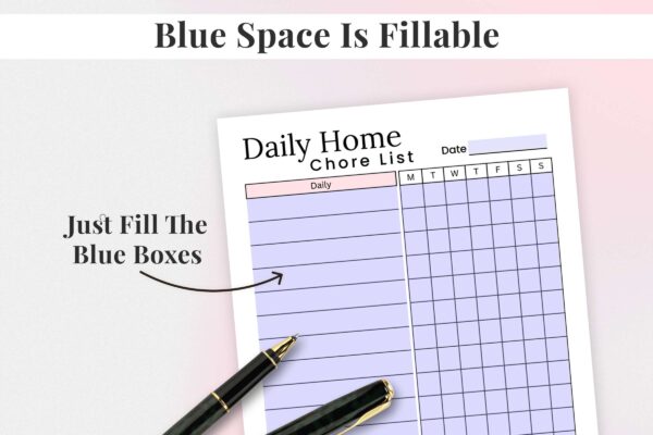 Daily Home Chore List Feature Image 3 2 Chore list for kids, home management, adhd cleaning