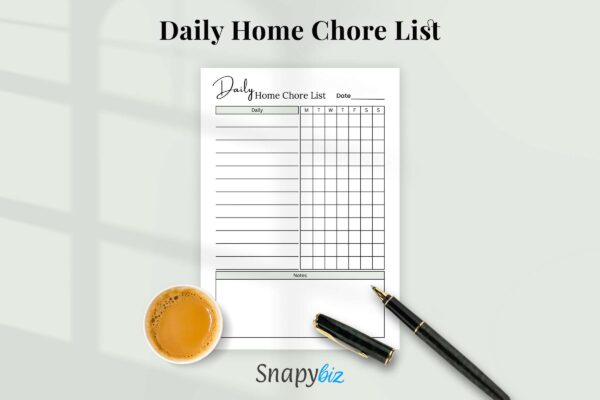 Daily Home Chore List Feature Image 6 1 Chore list for adults, home management, adhd cleaning