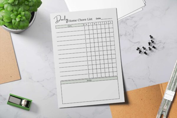 Daily Home Chore List Feature Image 9 1 Chore list for adults, home management, adhd cleaning