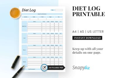 diet planner, food log, diet tracker, diet log, diet plan