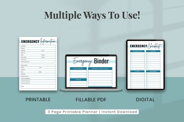 Emergency Binder Feature Images 4 Emergency binder free printables
