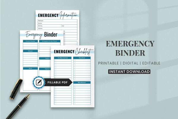 Emergency Binder Feature Images 6 Emergency binder free printables