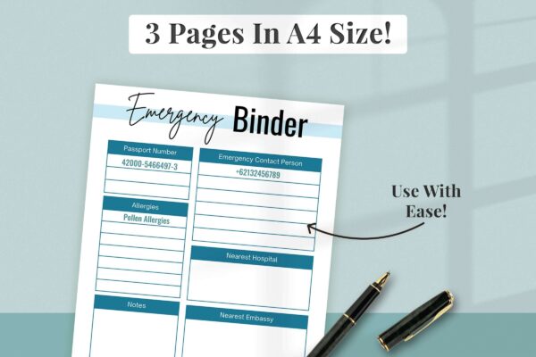 Emergency Binder Feature Images 9 Emergency binder free printables
