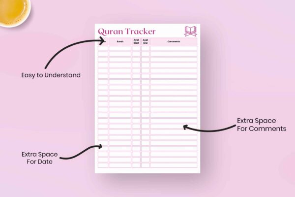 Printable quran tracker - image 2