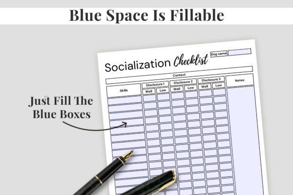 Fillable Puppy Socialization Feature Images 2 Puppy socialization checklist printable