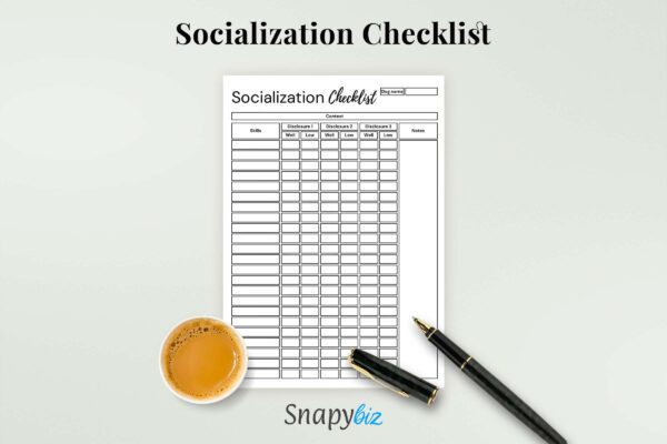Fillable Puppy Socialization Feature Images 5 Puppy socialization checklist printable