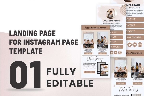 Free Instagram Landing Page 2 Free landing page for instagram - image 11