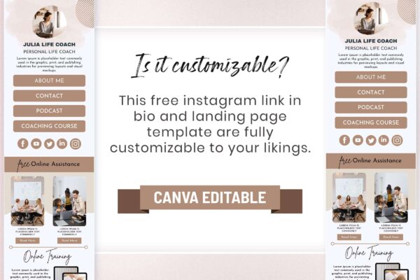 Free Instagram Landing Page 8 Free landing page for instagram - image 5