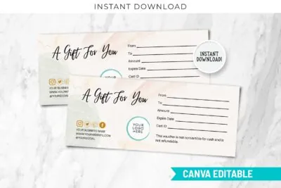 Printable Gift Certificate Template