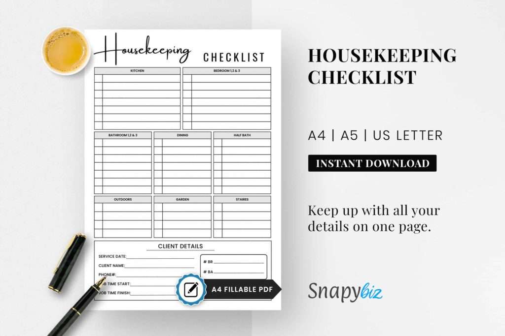 Airbnb Housekeeping Checklist Airbnb Housekeeping Checklist