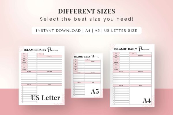 Islamic Daily Planner Feature Image 9 Islamic daily planner printable