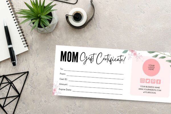 Minimal Mom Gift Certificate Template Feature Images 2 Minimal mom gift certificate template