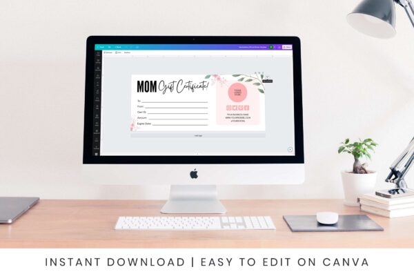Minimal Mom Gift Certificate Template Feature Images 5 Minimal mom gift certificate template