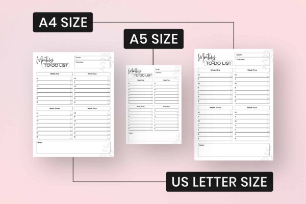 Minimal Monthly To Do List Feature Image 3 Monthly to do list printable - image 3