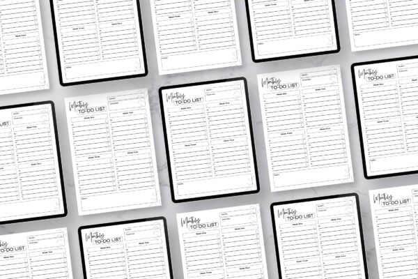 Minimal Monthly To Do List Feature Image 9 Monthly to do list printable - image 9
