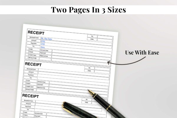 Money Receipt Feature Image 4 Receipt printable, rent invoice