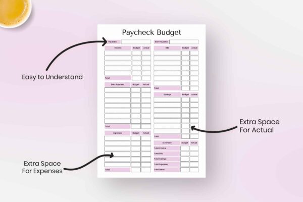 Paycheck Budget Printable Planner Feature Image 1 Budget by paycheck binder - image 2