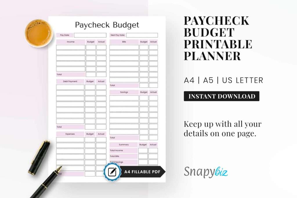 Budget By Paycheck Binder Budget By Paycheck Binder