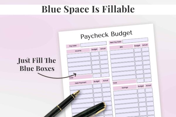 Paycheck Budget Printable Planner Feature Image 2 Budget by paycheck binder - image 3