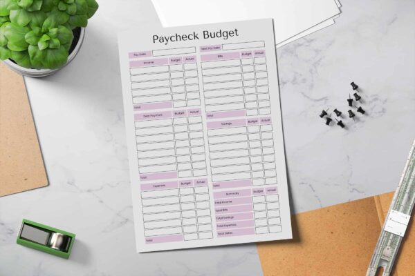 Paycheck Budget Printable Planner Feature Image 8 Budget by paycheck binder - image 9