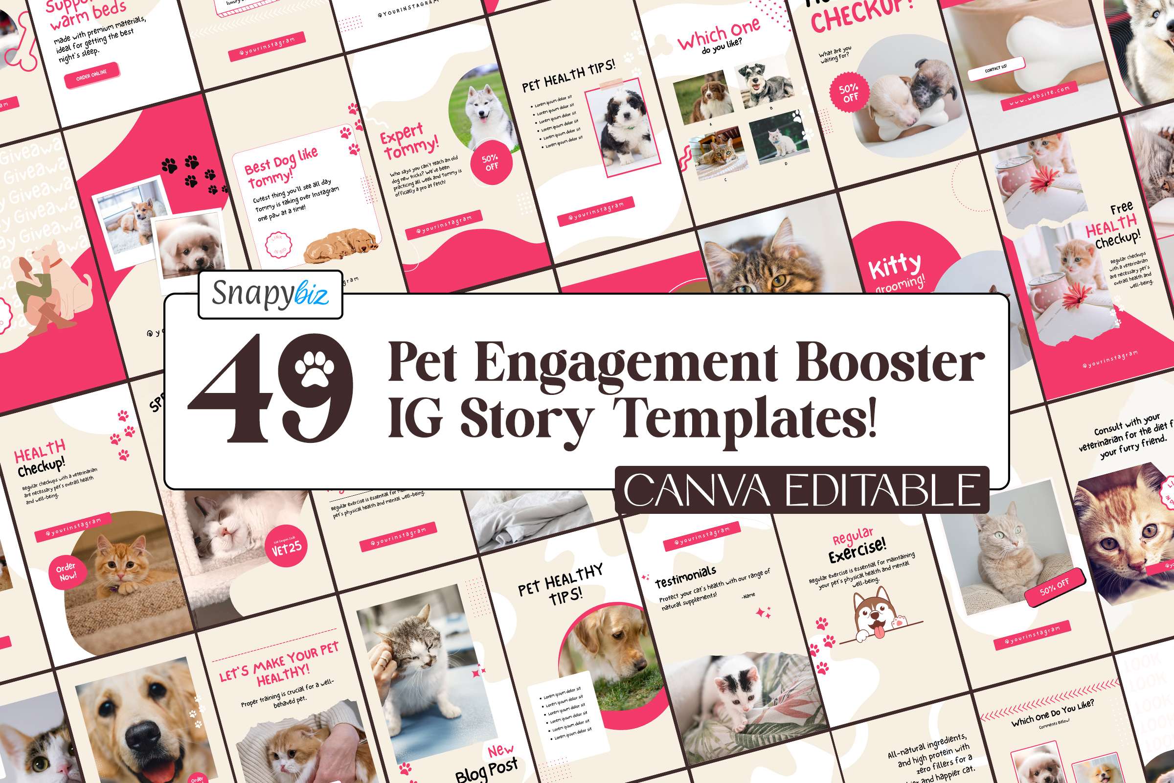 Pet Engagement Booster Instagram Story Template Feature Images 1 Pet engagement booster instagram story template