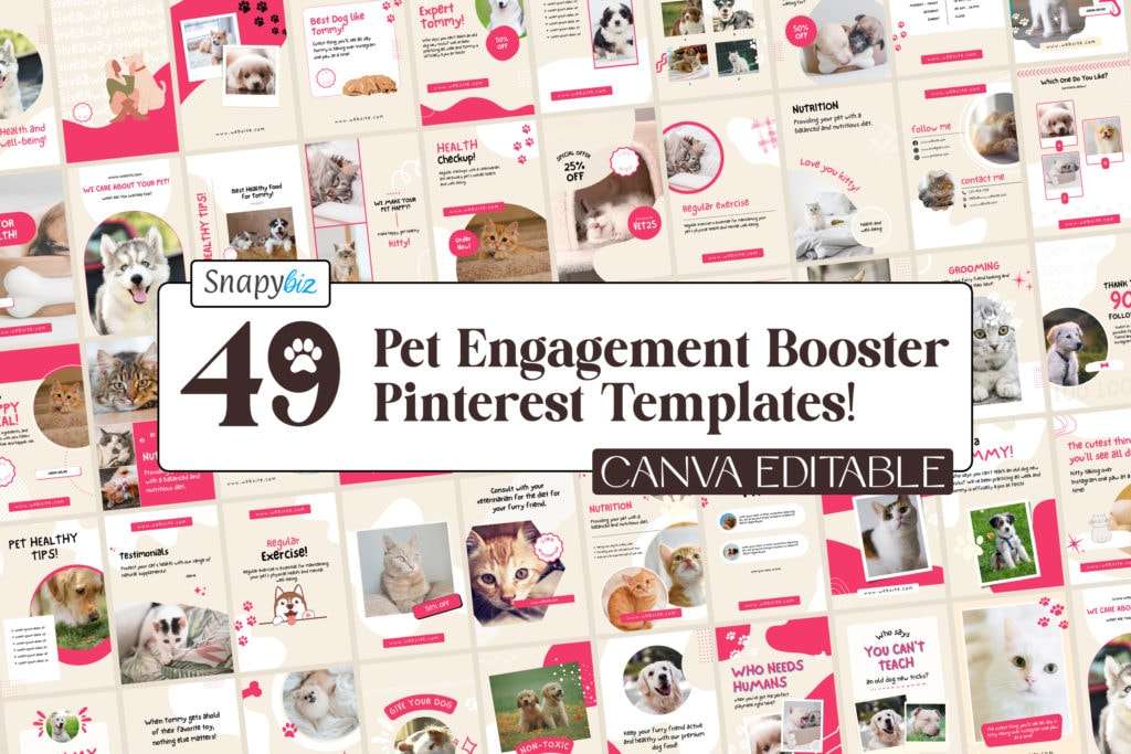 pet engagement booster pinterest template