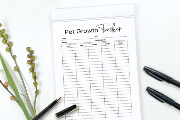 Puppy growth chart tracker