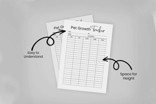 Puppy growth chart tracker