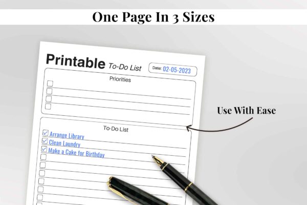 Printable To Do List Feature Image 4 To do list printable planner pdf - image 5