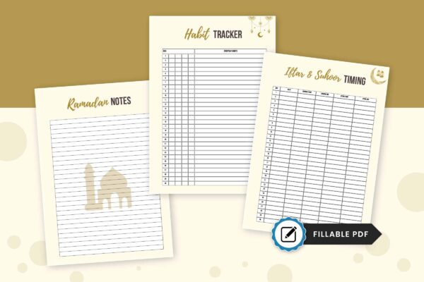 Productive Ramadan Planner 3 Ramadan printable planner - image 3