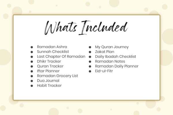 Productive Ramadan Planner 5 Ramadan printable planner - image 5