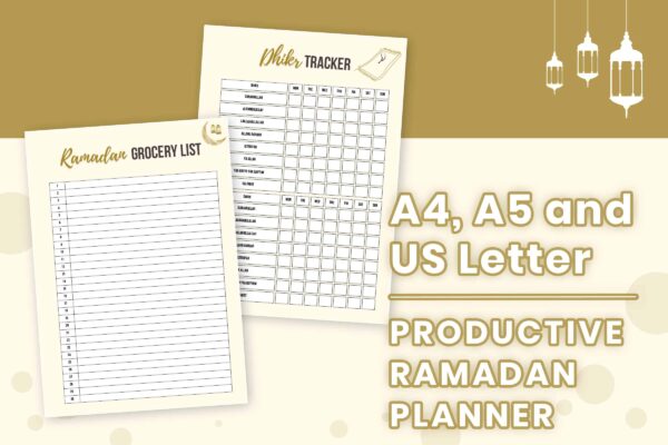 Productive Ramadan Planner 6 Ramadan printable planner - image 6
