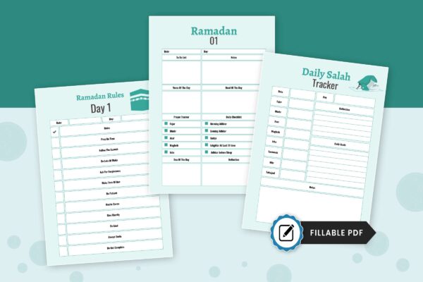 Ramadan Planner Bundle 3 Ramadan printable planner