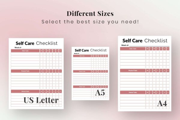 Self Care Checklist Feature Image 8 4 Free self care printables - image 7