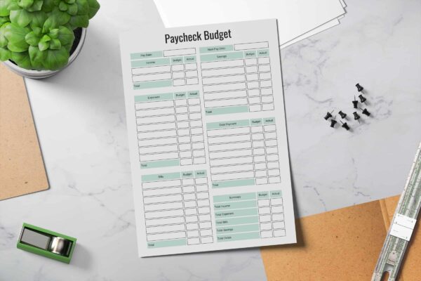 Single Paycheck Budget Feature Image 8 Paycheck budget printable planner pdf - image 9